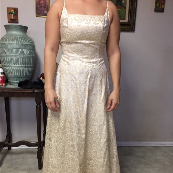 Gold dress