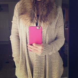 Faux Fur Sweater