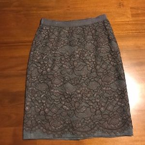 LOFT lace skirt