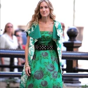 Betsey Johnson Green Floral Dress