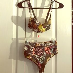 2 Piece High Waisted Bathing Suit