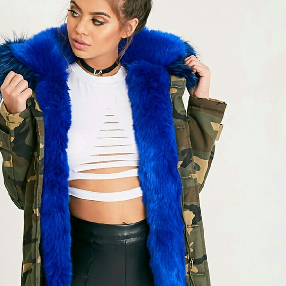 Faux Fur Camouflage PARKA