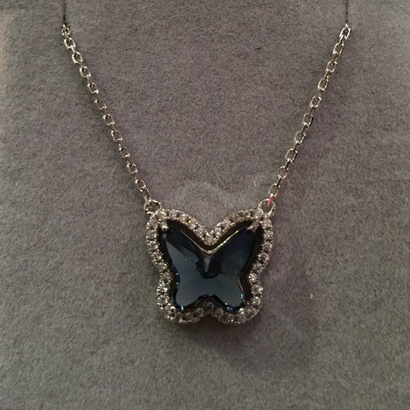 Swarovski crystal butterfly necklace