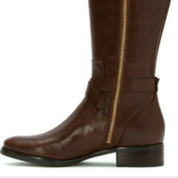 Woman's Tall Brown Boots - Picture 2 of 7