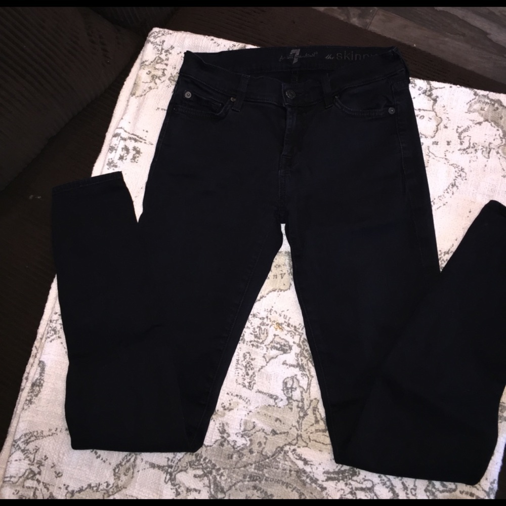 7 For All Mankind "The Skinny" jeans (black)