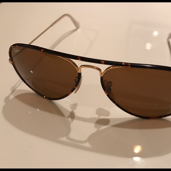Ray Ban Full Color Tortoise Aviators