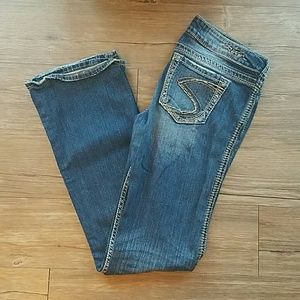 Silver boot cut jeans