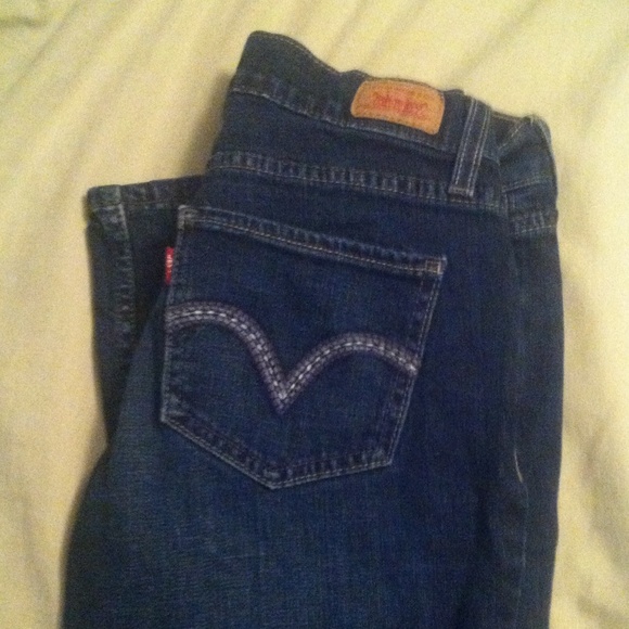 Levi's superlow 524 boot cut jeans