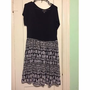 Letter skater dress