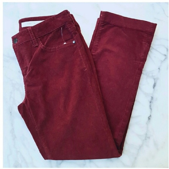 Maroon corduroy Anthro pants