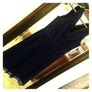 Navy chiffon dress