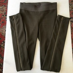 BCBGMaxAzria olive green leggings