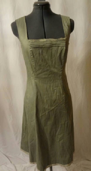 Tea Green dress with Lace