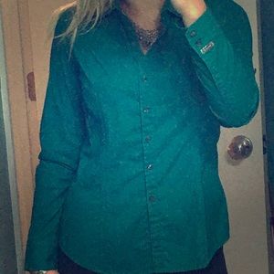 Express button up work shirt "essential" shirt