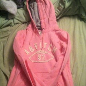 Pink A&F hoodie