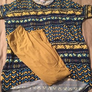 Lularoe Irma and leggings