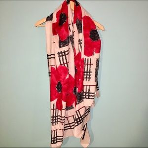 BURBERRY NOVA CHECK FLORAL SCARF/SHAWL!!!