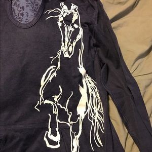 Beautiful horse hooded shirt