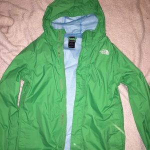 The North face Green rain jacket