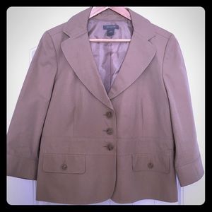 Ann Taylor Khaki Blazer