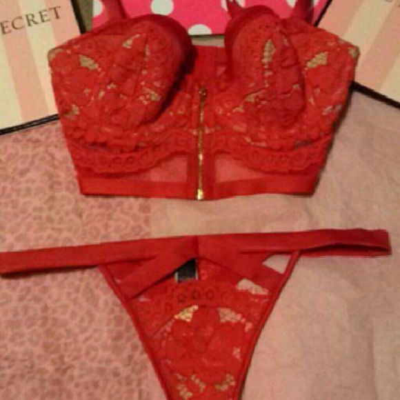 NWT VS Long Line Demi Bra and Thong bundle