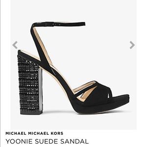 Michael Kors Yoonie Suede Heel Sandal