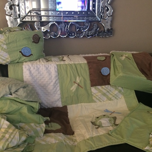 Frog Dragonfly Crib Nursery Set