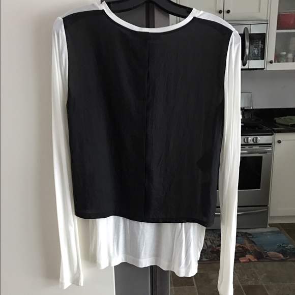 BCBGMaxazria Black + White Top