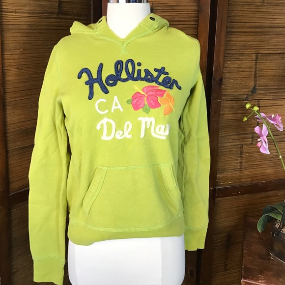 Hollister Green Del Mar California Pullover