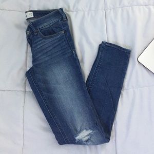 Distressed jeans