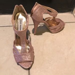Steve Madden Pink Glitter Heels