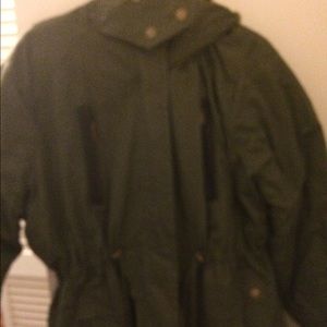 Olive green utility coat