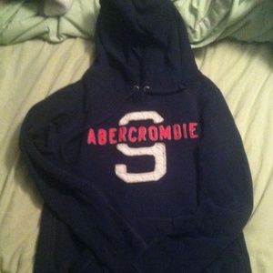 Navy blue A&F hoodie