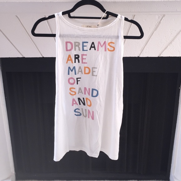 Open Arm ivory tank. Size small. Super soft!!