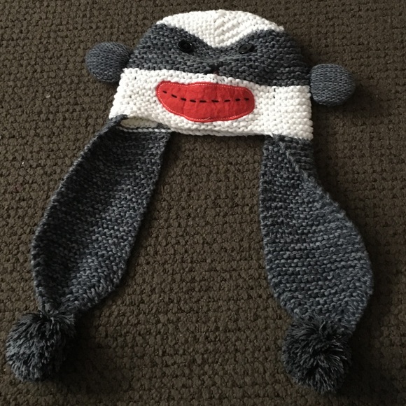 Knit Sock Monkey Hat