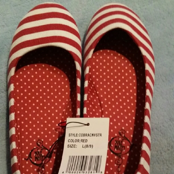Sassy striped flats - Picture 1 of 3