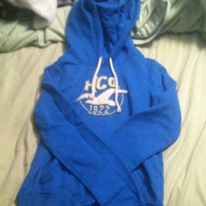 Blue Hollister hoodie