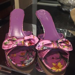 Floral Gucci shoes