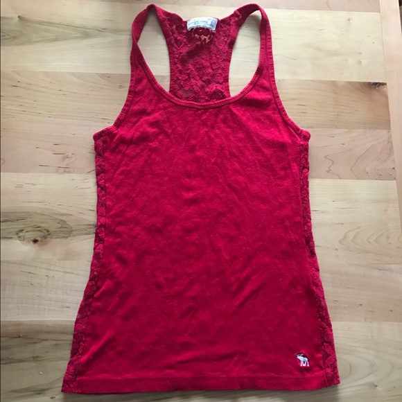 Abercrombie & Fitch Tank top w/lacy back