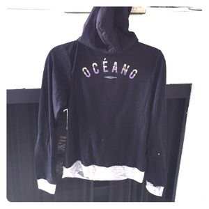 Ocèano hooded sweatshirt. Light fabric size small