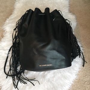 Black leather VS purse.