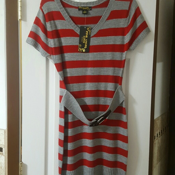 Striped Dress  , boutique brand Pink Angel ,
