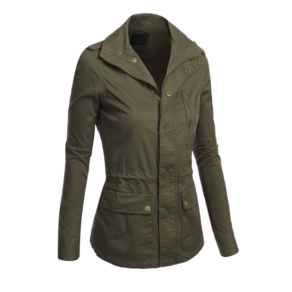 LAST ONE!! Green utility jacket. Size SMALL. - Picture 2 of 6