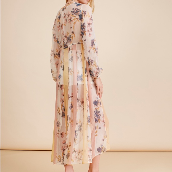 Free People Dresses & Skirts - FREE PEOPLE Colors of the Wind Striped Floral Maxi