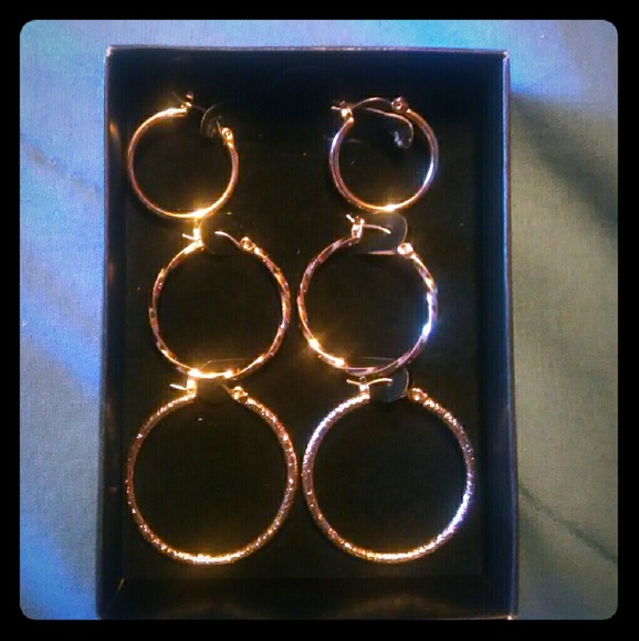 Avon Hoop Earrings (Set of 3) - Picture 1 of 4