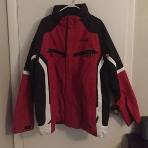 Men's Spyder ski jacket XXL black and red