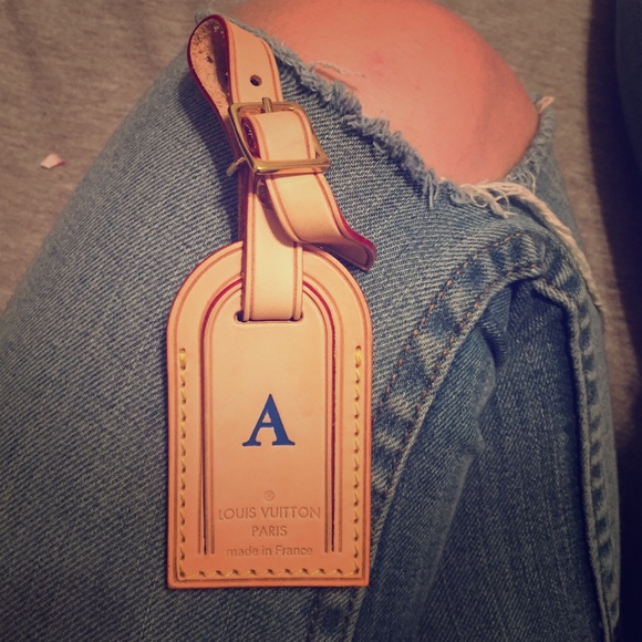 Authentic Louis Vuitton luggage tag