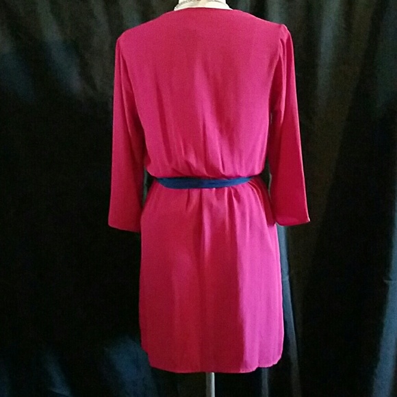 Francesca's Collections burgundy dress - Picture 3 of 3