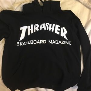 Black Thrasher Hoodie- never before worn