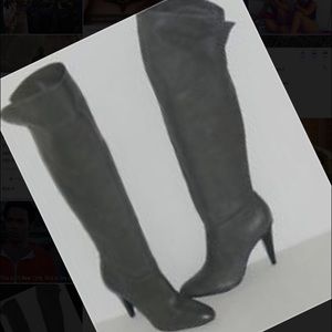 Calvin Klein leather over the knee boots